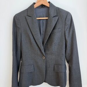 Theory Etiennette Grey Wool-Blend Blazer – Excellent Condition Size 00